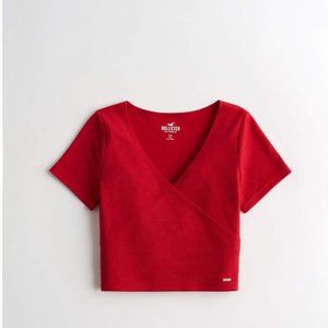 Wrap Side-Tie Crop Top